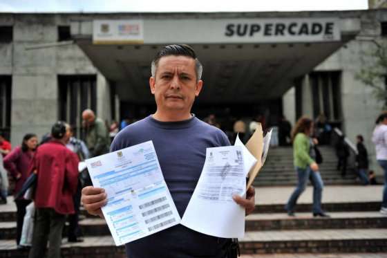 Uno de los tantos bogotanos inconformes con el cobro. Foto: David Campuzano / El Espectador