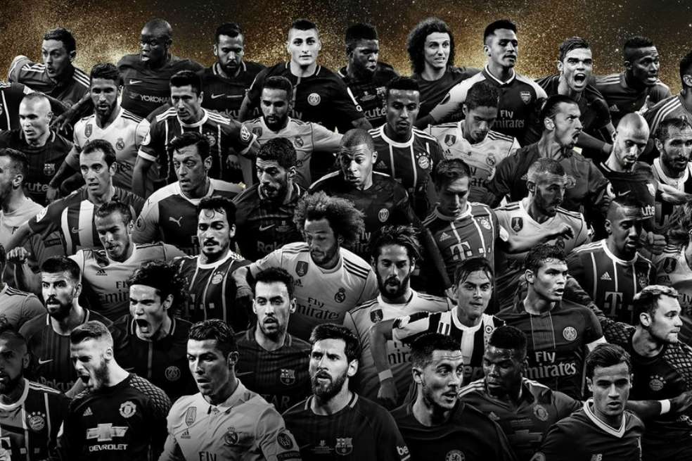 Los nominados por posición se dividen así: 5 arqueros, 20 defensas, 15 volantes y 15 delanteros. / @World11