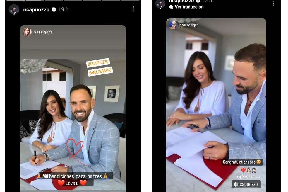 Después de Andy Rivera, Lina Tejeiro sostuvo un fugaz romance con el empresario Norman Capuozzo, quien, al parecer, ya la olvidó. Esta es su ahora esposa.