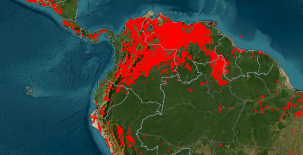 FIRMS (Fire Information for Resource Management System) utiliza datos de varios satélites, incluyendo Aqua y Terra, para detectar y monitorear incendios y puntos de calor en todo el mundo. /Nasa