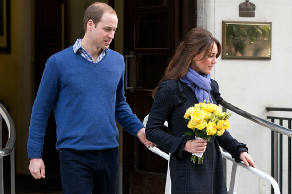 El príncipe Guillermo y su esposa la duquesa de Cambridge