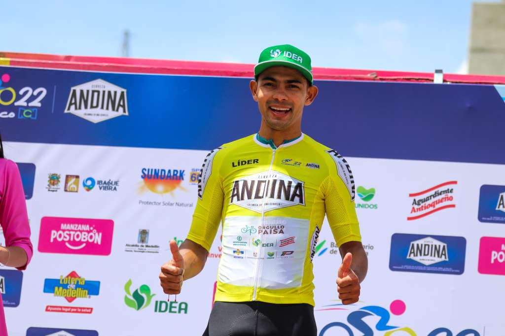 Johan Colón, primer líder del Clásico RCN 2022. //@Andersonbonilla10