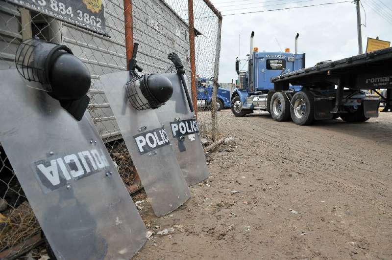 El paro de los camioneros ya completa 37 días. / Foto: Luis Angel.