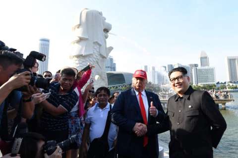 Trump conoce a Kim Jong-un