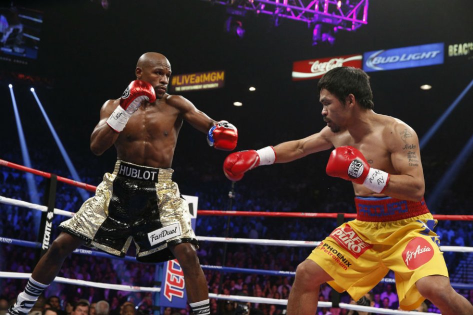 Mayweather y Pacquiao se enfrentaron el pasado 2 de mayo en Las Vegas. Foto: AFP