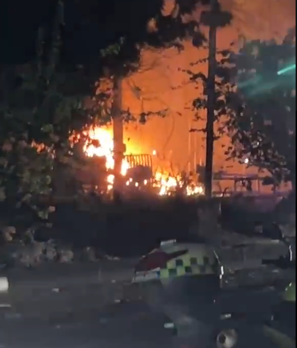 Atentado con carro bomba en Los Patios.