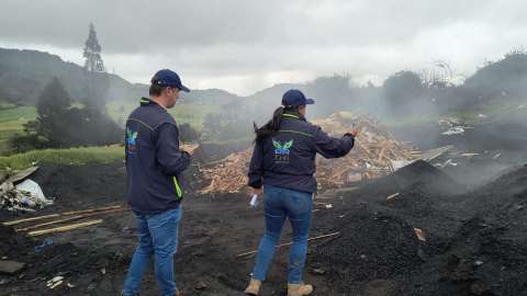 Suspenden quema ilegal a cielo abierto en Ciudad Bolívar: 4 personas capturadas
