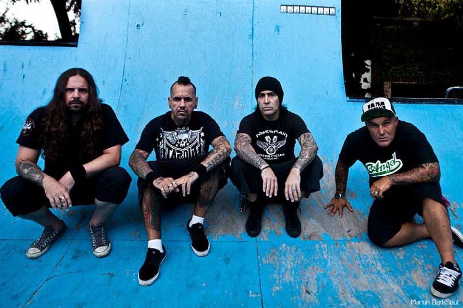 Flavio Cianciarulo, Alex González, Andrés Giménez y Andreas Kisser. / Kristian Forero - La autopista del rock