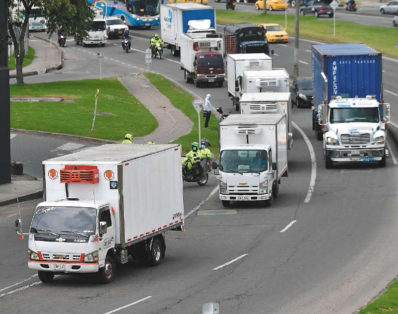 La movilización se llevó a cabo sin bloqueos ni aglomeraciones, más allá de la congestión vial que desataron. Foto de la jornada en Bogotá.