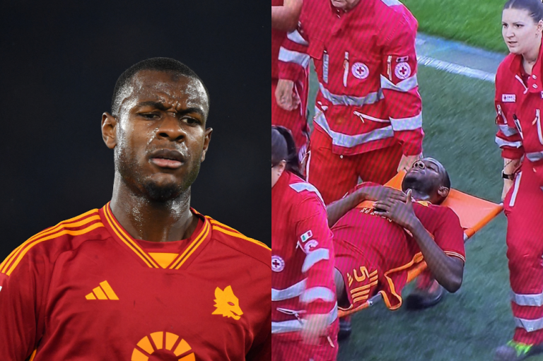 Jugador de Roma se desplomó por molestia en el pecho y suspendieron el partido