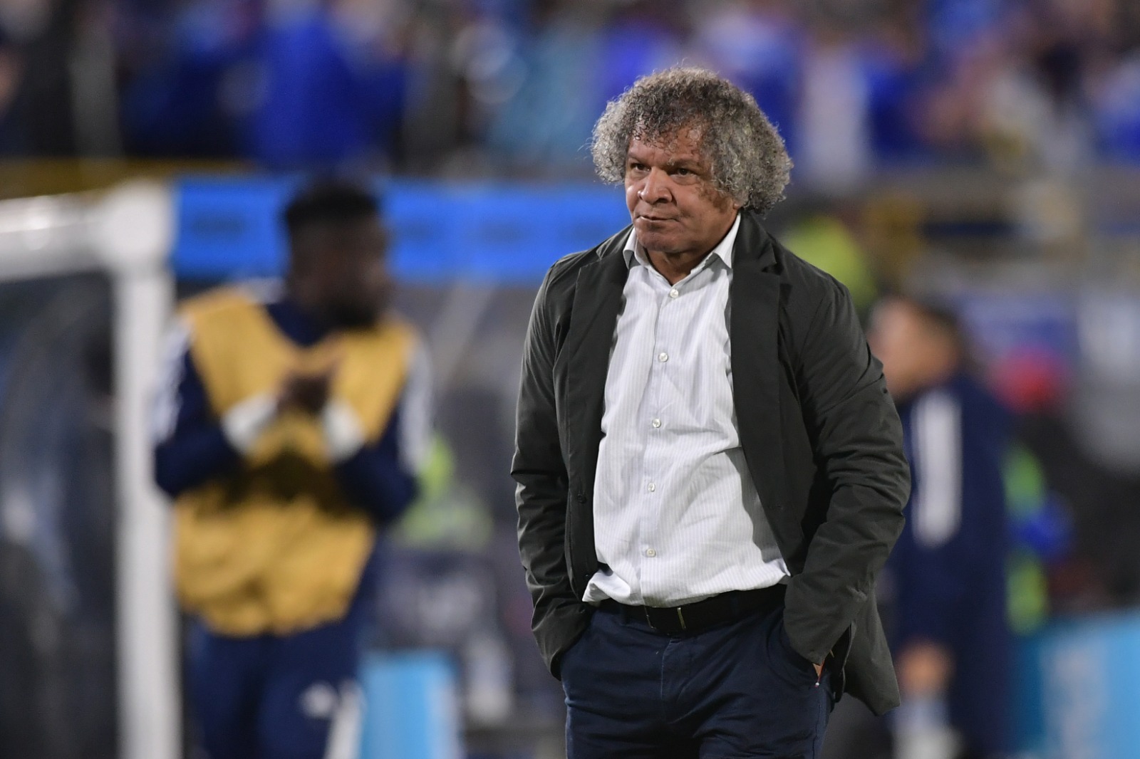 Alberto Gamero, entrenador de Millonarios, no escondió su incomodidad con el resultado del equipo en la noche de este miércoles frente a América Mineiro.