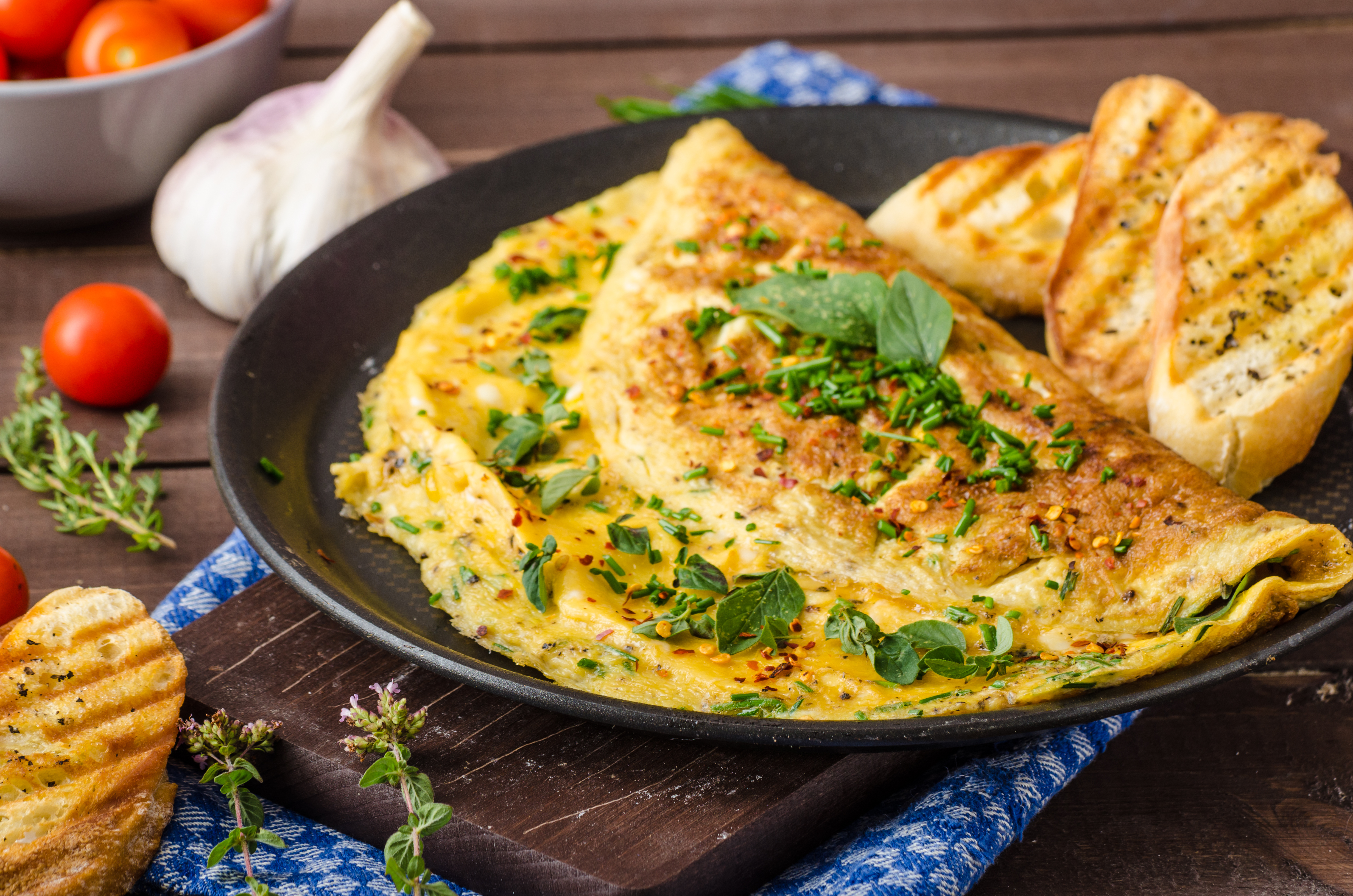 Omelette de plátano con queso