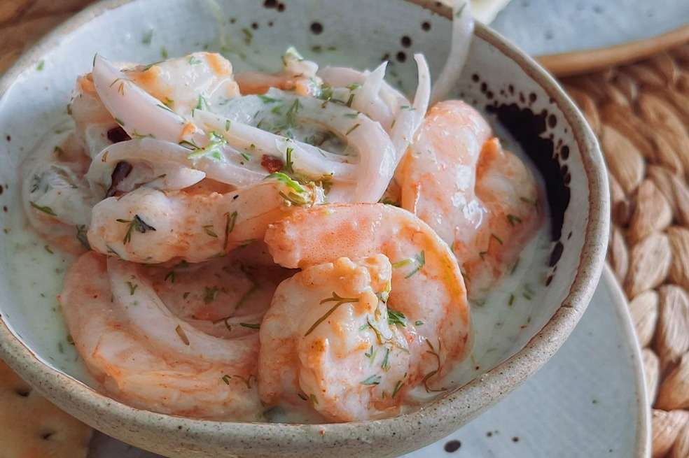 Ceviche de camarones