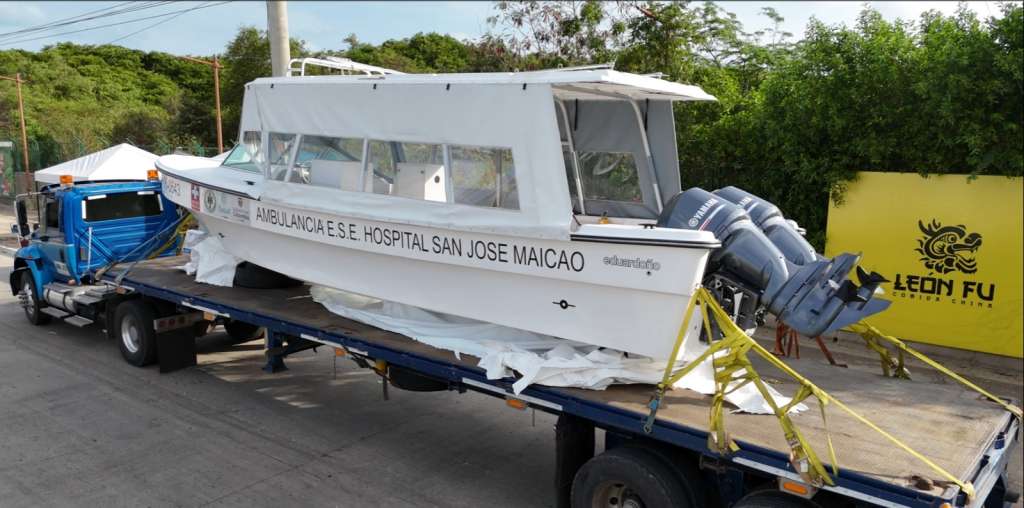 El hospital de Maicao prevé que las lanchas ambulancias sean especialmente importantes en épocas lluviosas. /Minsalud