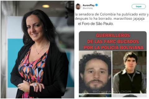 María Fernanda Cabal tuvo que disculparse tras confundir a youtubers con guerrilleros