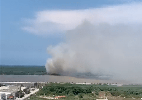 Se vuelve a registrar un incendio cerca del parque Isla Salamanca, en Magdalena