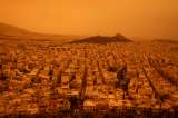 Una nube de polvo del desierto del Sahara descendió sobre Atenas, Grecia
