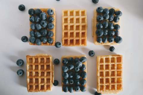 Esta es la receta para preparar waffles de pandebono