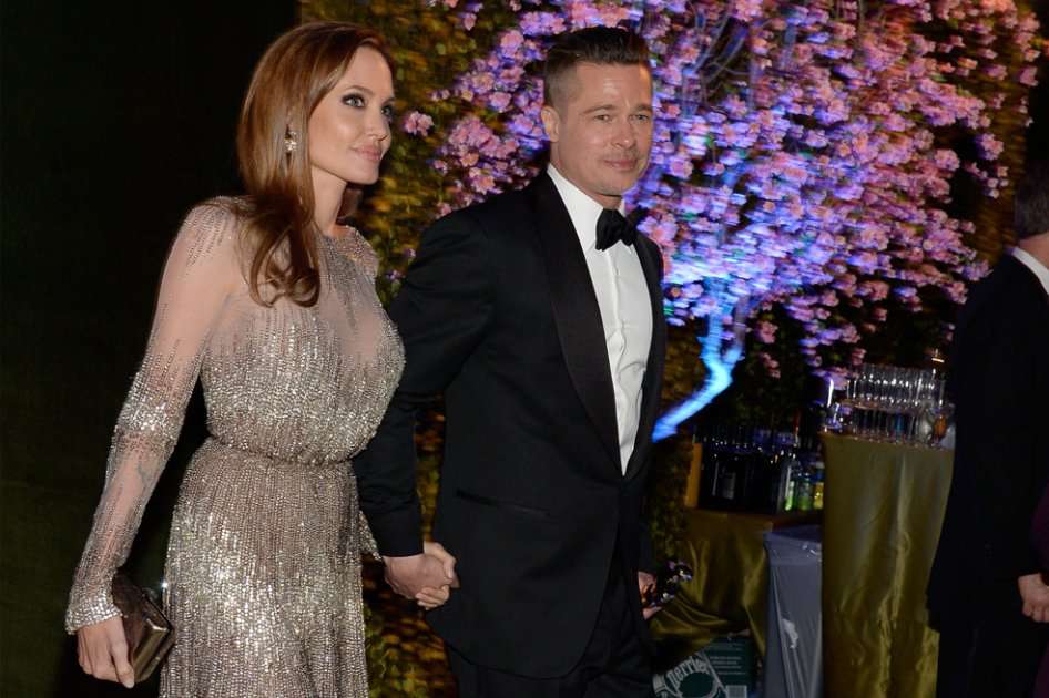 Angelina Jolie y Brad Pitt en los premios Óscar 2014.
