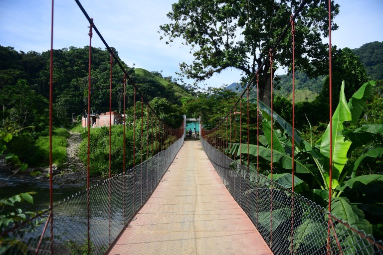 El puente en Las Mercedes fue producto de un contrato tripartito entre juntas de acción comunal, Alcaldía de Sardinata y cooperación internacional.