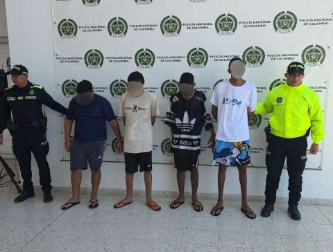 Capturan a cuatro sospechosos por homicidio en el barrio 25 de diciembre, en Valledupar