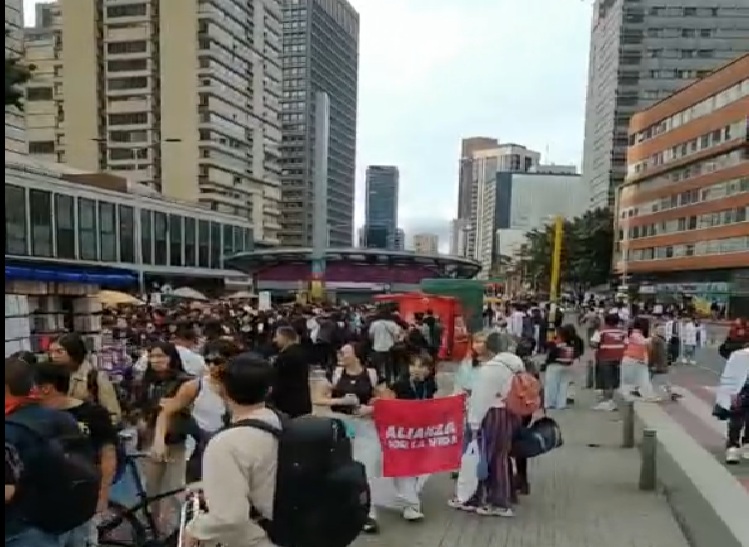 Último bloqueo en la estación Museo Nacional, el 3 de junio.