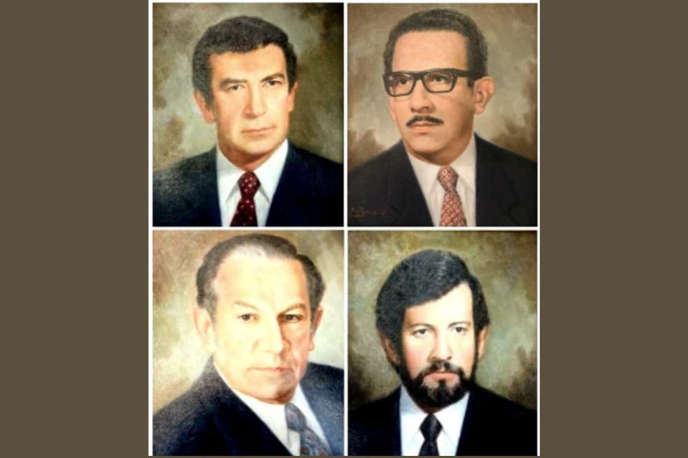 Estos eran los magistrados de la Sala Constitucional de la Corte Suprema de Justicia: Manuel Gaona Cruz, Carlos Medellín Forero, Alfonso Patiño Rosselli y Ricardo Medina Moyano.