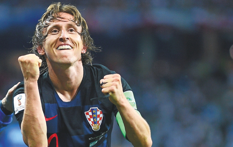 Luka Modric, referente de la selección de Croacia.