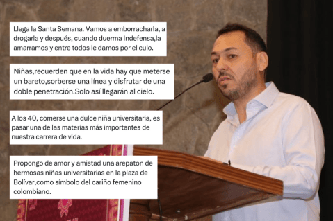 Los trinos de Daniel Mendoza: “No son literatura, es violencia machista”