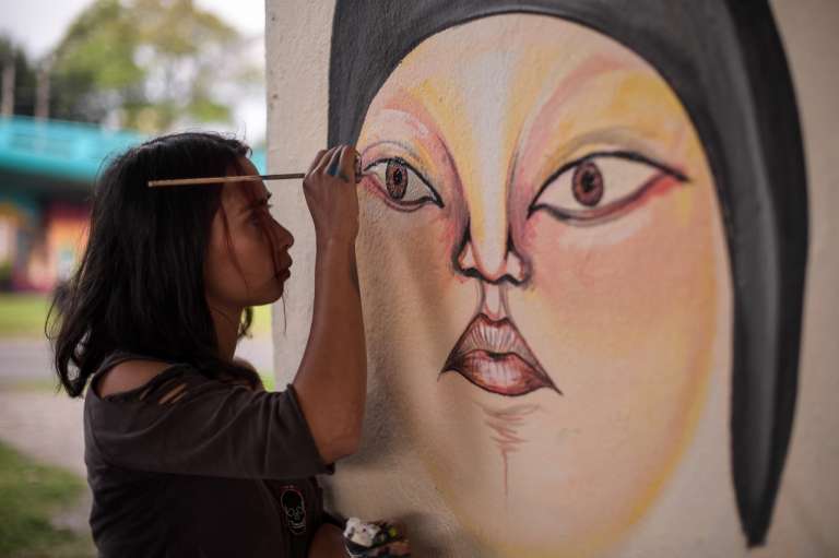 En el sitio se pintaron nuevas obras de arte, que, según sus creadores, simbolizan resistencia. / Mauricio Alvarado.