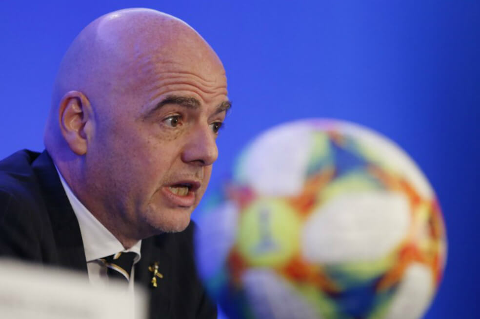 El presidente de la Fifa, Gianni Infantino. / AFP