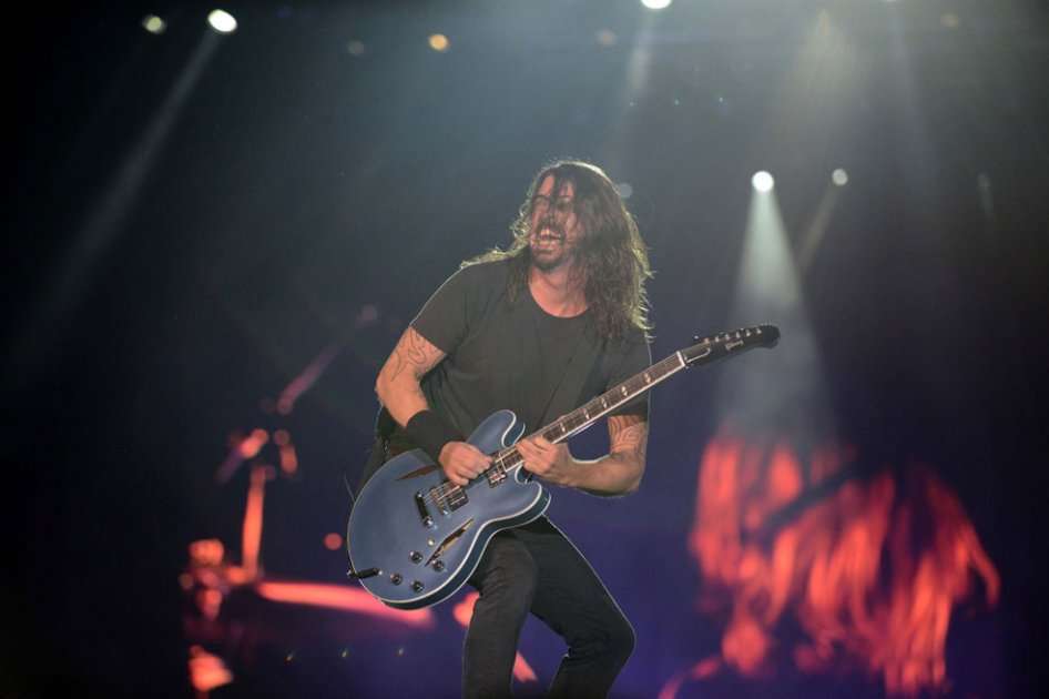 Dave Grohl de Foo Fighters, en concierto en Bogotá. / Pamela Aristizábal / El Espectador