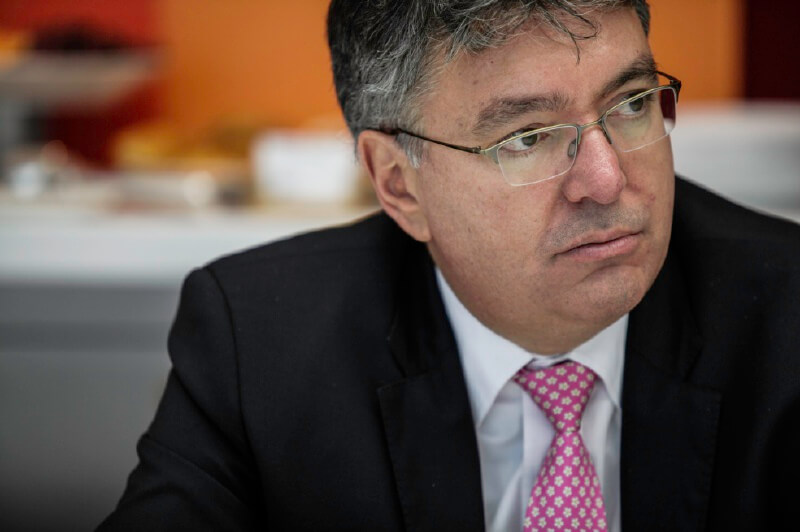 Mauricio Cárdenas Santamaría fue ministro de Hacienda de Colombia en los dos gobiernos de Juan Manuel Santos. / Bloomberg