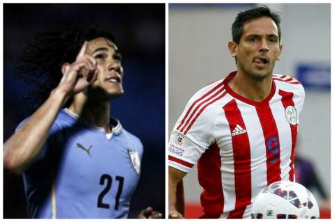 Cavani y Santa Cruz, artilleros en deuda