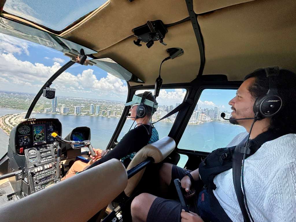 Tour panorámico en helicóptero, otra forma de ver lo más lindo de Miami.