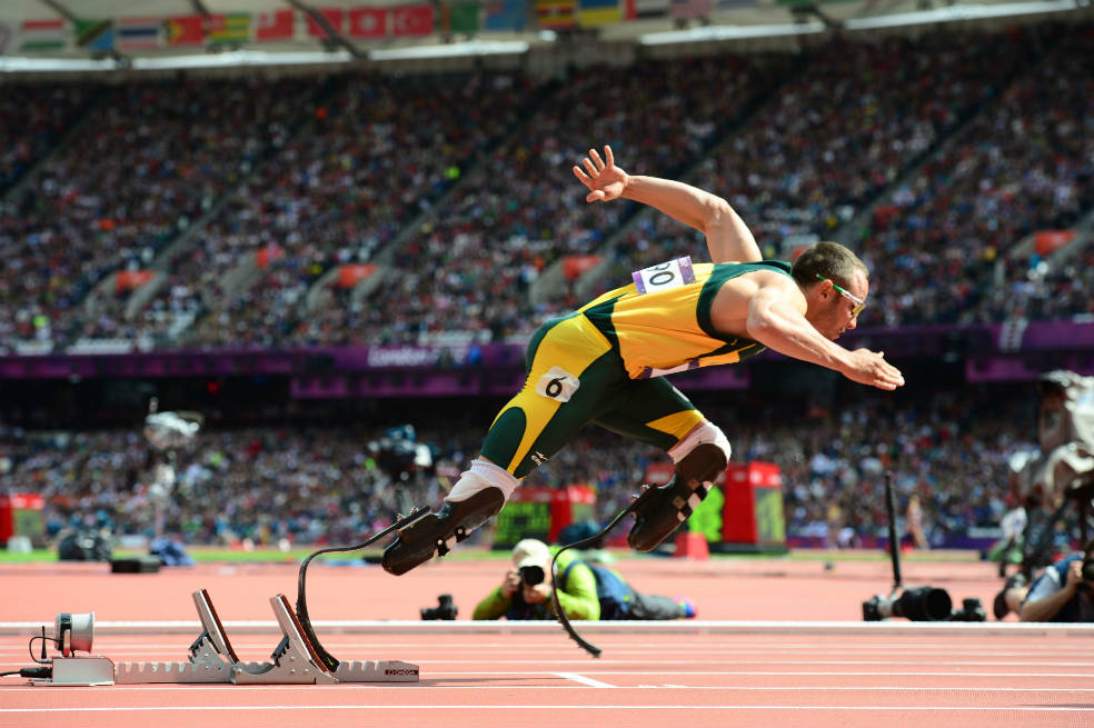 El sudafricano Oscar Pistorius es la gran atracción de los Juegos Paralímpicos de Londres 2012. / AFP