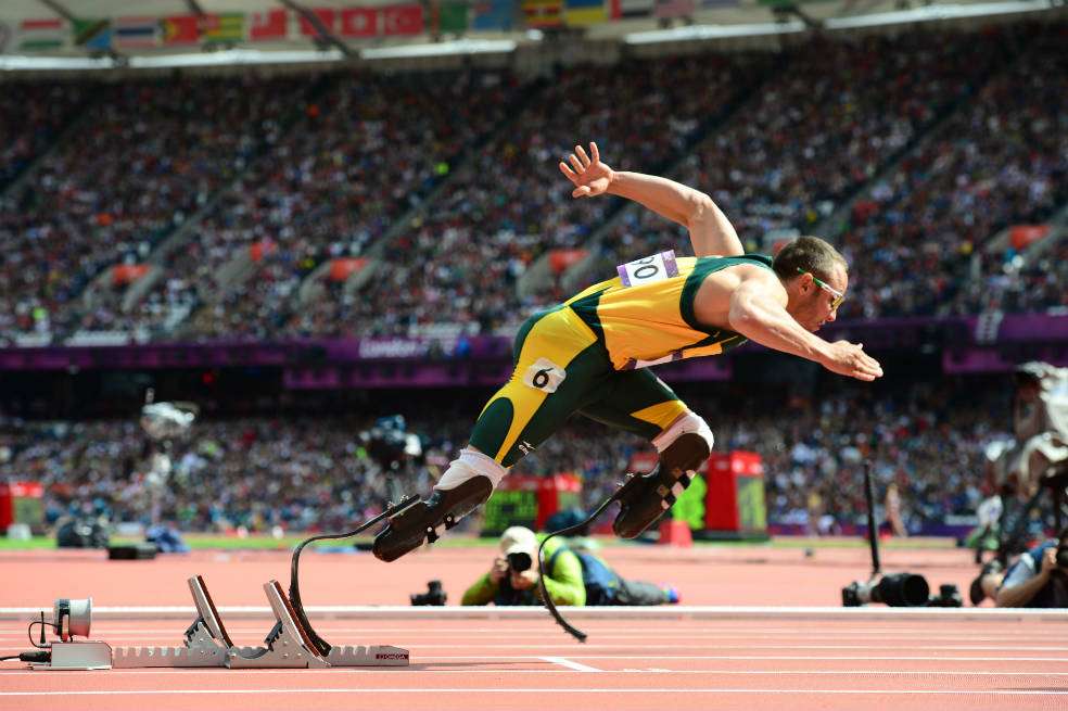 El sudafricano Oscar Pistorius es la gran atracción de los Juegos Paralímpicos de Londres 2012. / AFP