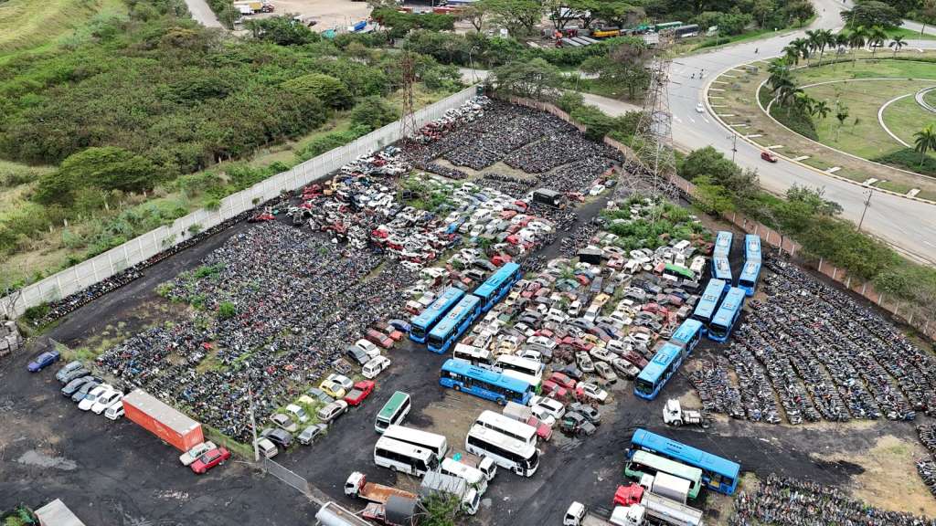 El patio de vehículos inmovilizados se encuentra en un 95 % de ocupación.