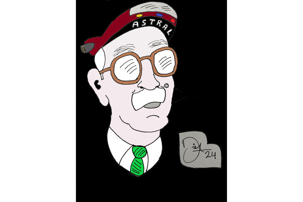 Caricatura de Antonio Mora Vélez.