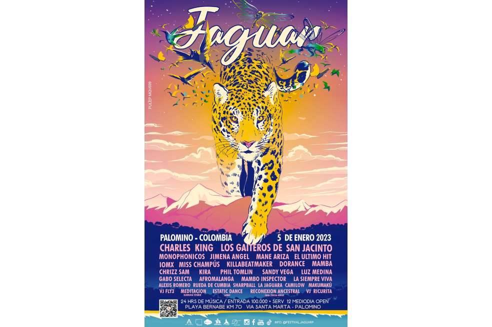 Artistas y agrupaciones que se presentarán en el Festival Jaguar 2023.