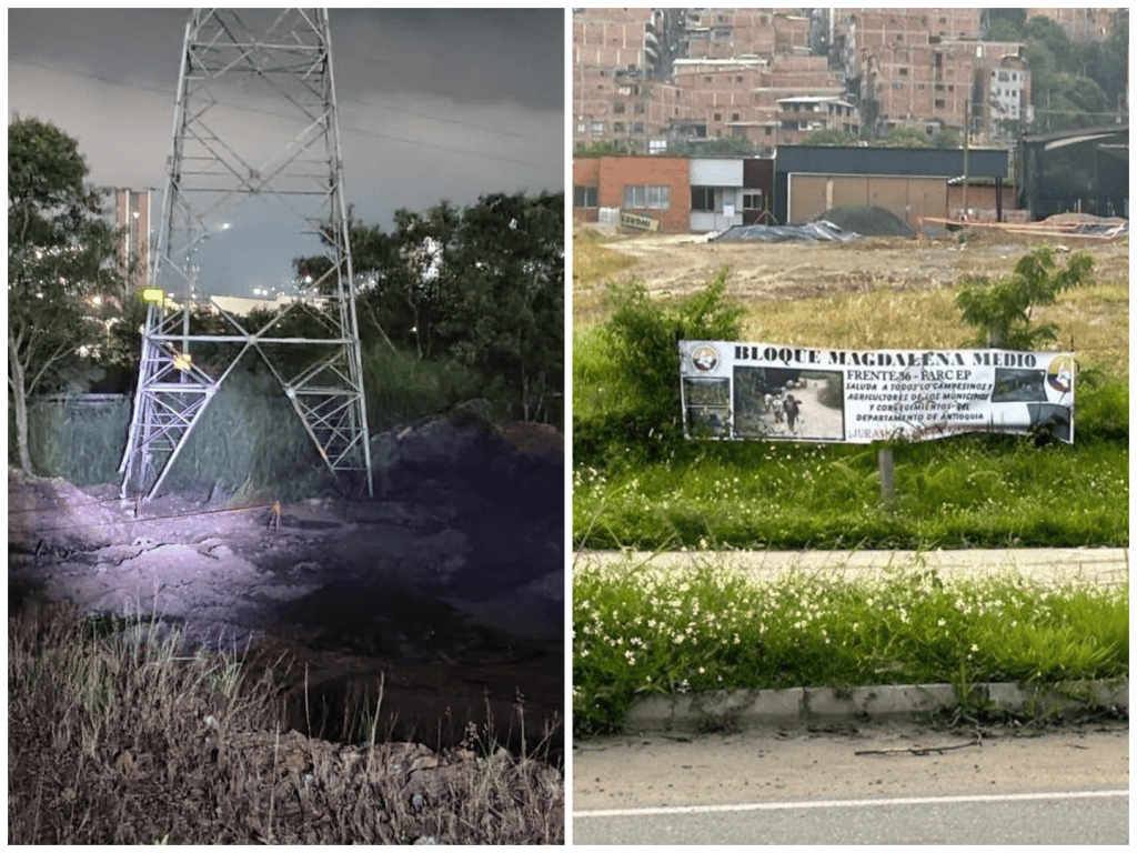 Ataque a torre de energía en Bello