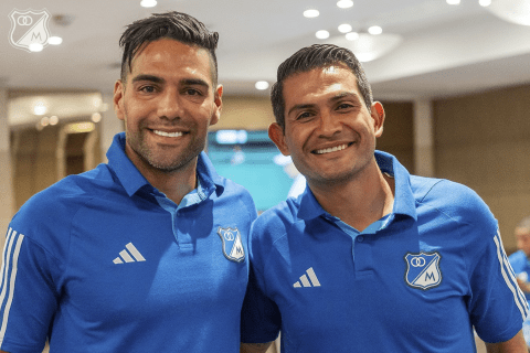Postales de ensueño: Falcao ya está con el plantel de Millonarios