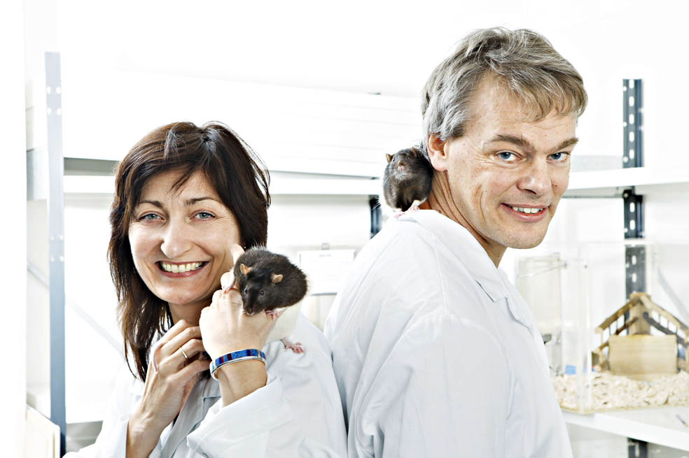 El matrimonio noruego formado por May-Britt Moser y Edvard I. Moser, codirectora y director del Instituto Kavli de Neurociencia de Sistemas. / AFP