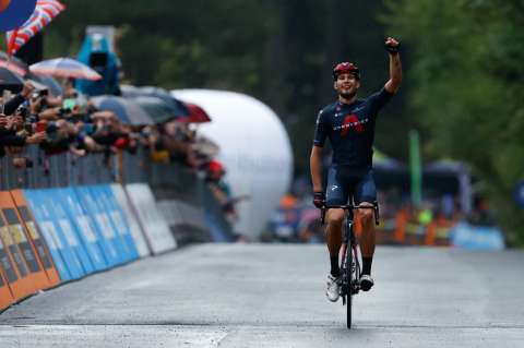 Filippo Ganna se quedó con la quinta etapa del Giro de Italia 2020