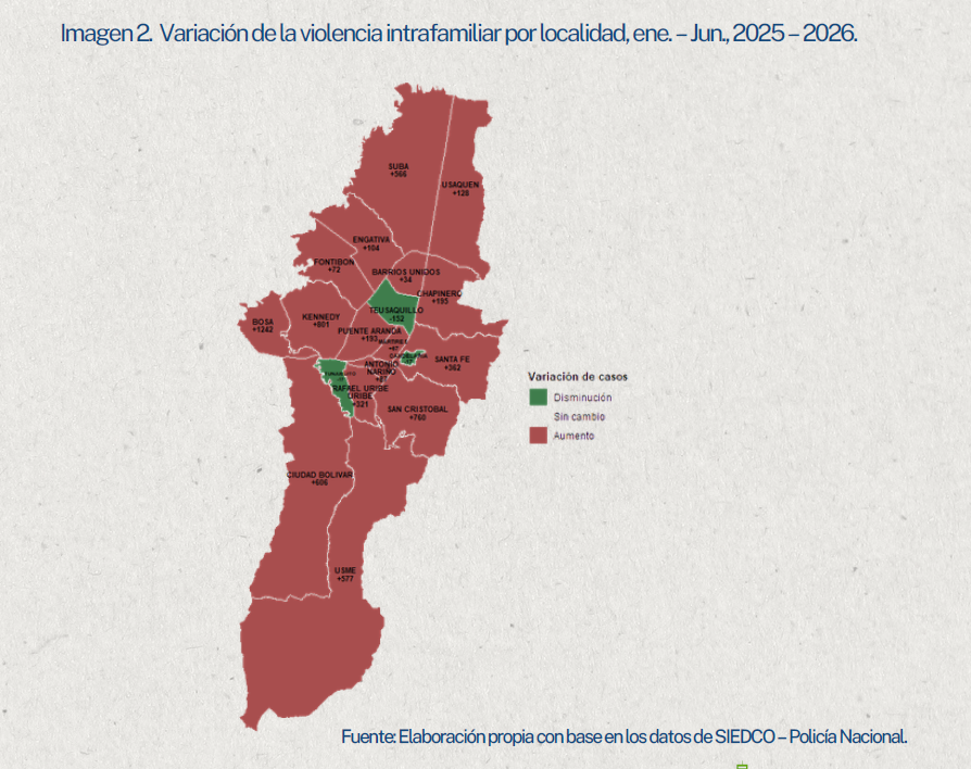 Mapas del sexto informe de Bogotá Cómo Vamos.