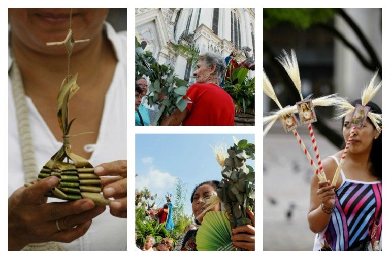 Postales del Domingo de Ramos de los colombianos