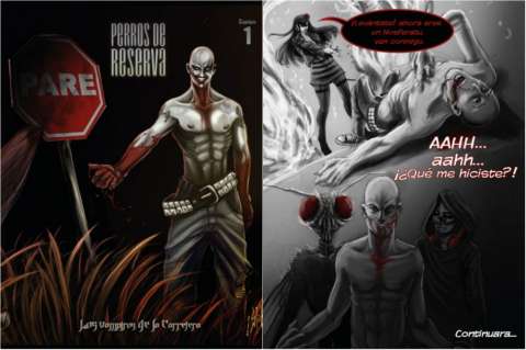 "Los vampiros de la carretera", un cómic de fantasía y rock