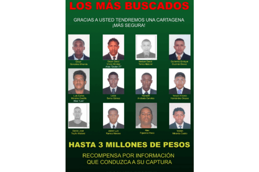 Los hombres estarían involucrados en casos de homicidios, tráfico de estupefacientes asociados a organizaciones criminales, entre otros delitos. / Policía