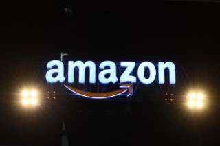 (FILES) An Amazon logo is pictured in New Delhi on January 15, 2020.