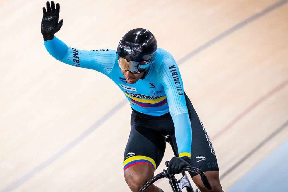 Kevin Santiago Quintero, una de las nuevas figuras de la pista en Colombia. / FCC